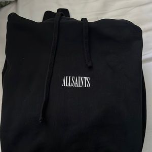 Never worn ALL SAINTS black hoodie size SMALL
